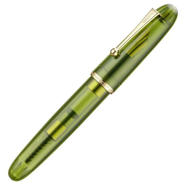 Alt view image 5 of 7 - Jinhao 9019 Fountain Pen Dadao Series Green Acrylic #8 Heartbeat Fine Nib Large Converter Smooth Writing Instrument