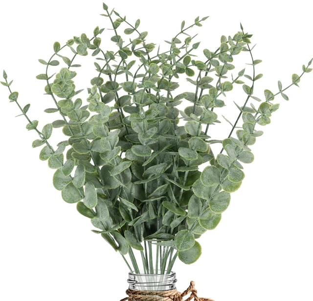 Main image of 20pcs Eucalyptus Stems Artificial Eucalyptus Leaves Stems Artificial Fake Flowers for Home Office Flowers Bouquet Centerpiece Wedding Decoration Christmas Decor 2026