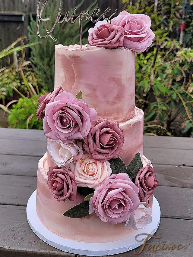 Alt view image 3 of 7 - Roses Artificial Flowers Pink Bouquets Box Set for DIY Bridal Wedding Shower Decorations Fake Floral Arrangements for Party Table Centerpieces Home Decor Indoor Outdoor Dusty Blush 19pcs