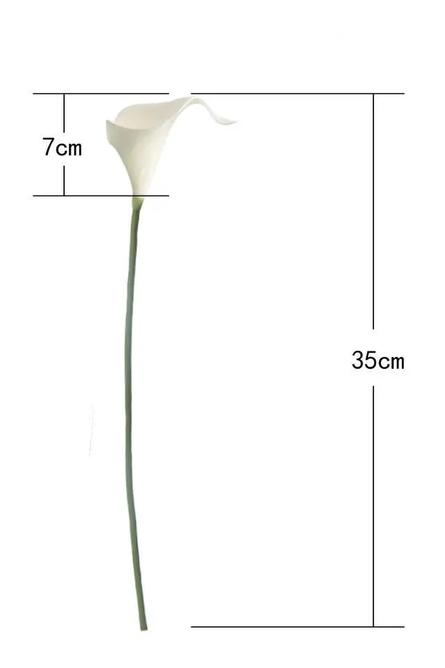 Alt view image 6 of 6 - White Artificial Calla Lily 12Pcs Realistic Flowers Bouquet | Wedding Bride Shower, Blessing Gift, Home Decoration, Faux Calla Lilies
