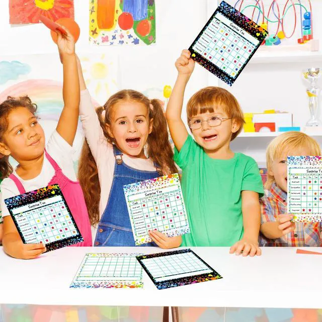 Alt view image 5 of 7 - 80 Pack Reward Chart for Kids, Incentive Chart Behavior Chart for Kids at Home, 2 Designs with 2160 Star Sticker, Kids Chore Chart, Sticker Chart for Kids Behavior