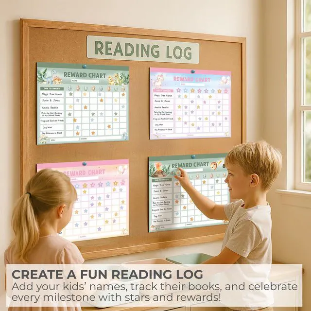 Alt view image 6 of 7 - Fun Magnetic Reward Chart for Kids - Unicorn Chore Chart for Girls | Motivational Behavior and Responsibility Tracker with Stickers Encourages Good Habits at Home - Creates a Fun Daily Routine