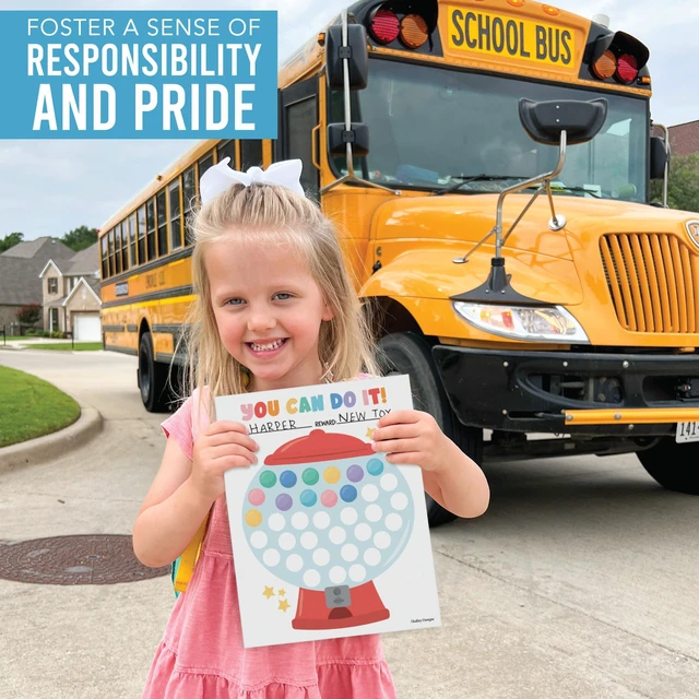 Alt view image 4 of 7 - Sticker Chart for Kids Behavior at Home and Back to School Reward Charts | Gumball Behavior Chart for Kids at Home, Incentive Sticker Sheets for Children Behavior, Star Chart for Rewards