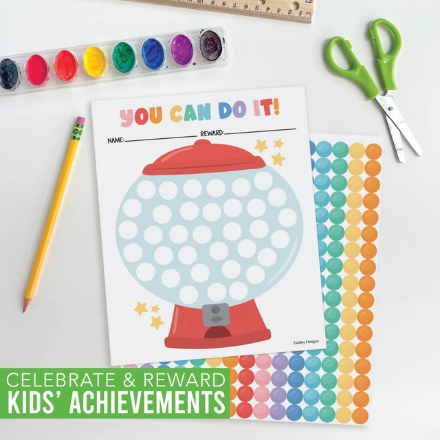 Alt view image 6 of 7 - Sticker Chart for Kids Behavior at Home and Back to School Reward Charts | Gumball Behavior Chart for Kids at Home, Incentive Sticker Sheets for Children Behavior, Star Chart for Rewards