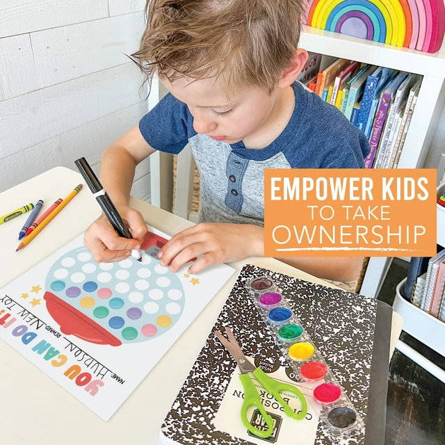 Alt view image 5 of 7 - Sticker Chart for Kids Behavior at Home and Back to School Reward Charts | Gumball Behavior Chart for Kids at Home, Incentive Sticker Sheets for Children Behavior, Star Chart for Rewards