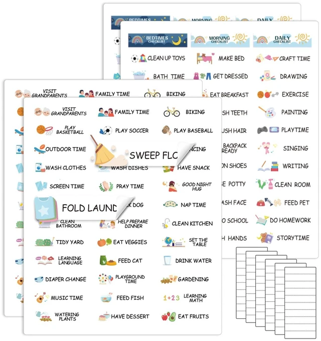 Main image of Routine Stickers Chore Stickers for Kids Chore Chart Routine Chart Reward Chart