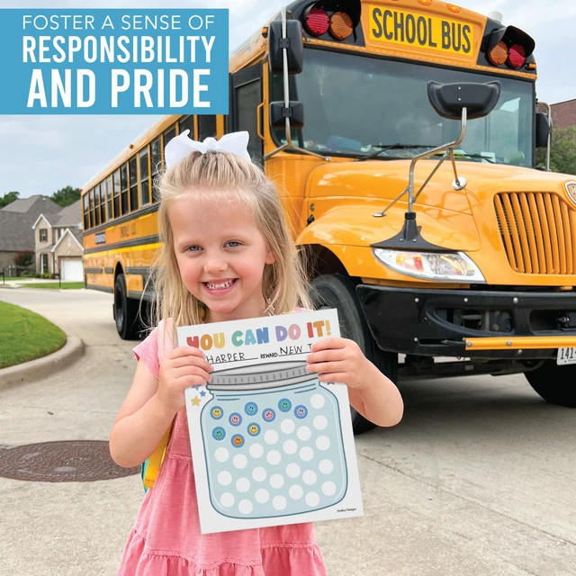 Alt view image 4 of 7 - Sticker Chart for Kids Behavior at Home and Back to School Reward Charts | Glass Jar Behavior Chart for Kids at Home, Incentive Sticker Sheets for Children Behavior, Star Chart for Rewards