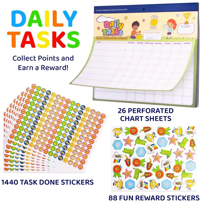 Alt view image 2 of 7 - Potty Training and Chore Chart, 26 Boards, 1528 Stickers,Classic