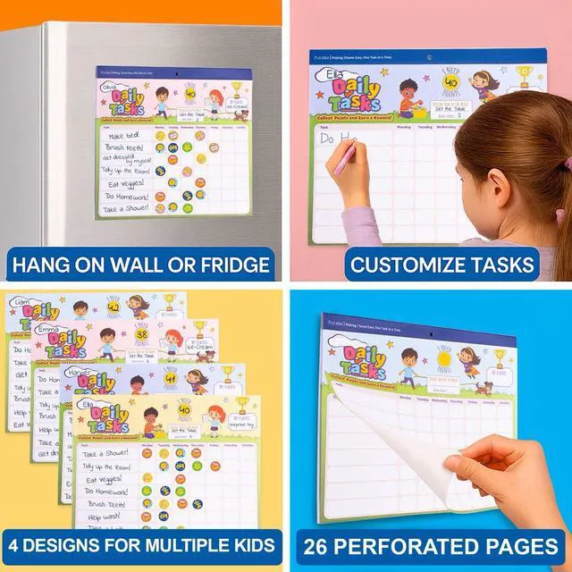 Alt view image 3 of 7 - Potty Training and Chore Chart, 26 Boards, 1528 Stickers,Classic
