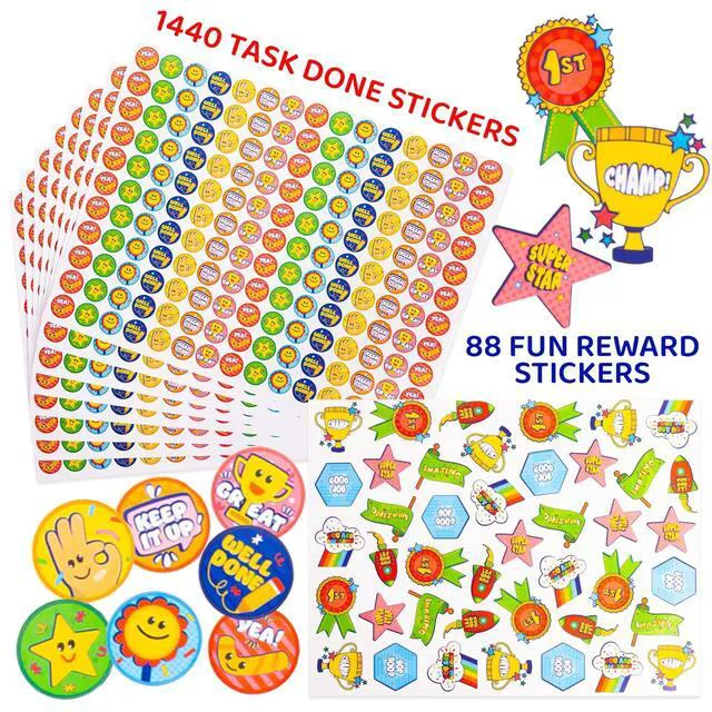 Alt view image 5 of 7 - Potty Training and Chore Chart, 26 Boards, 1528 Stickers,Classic