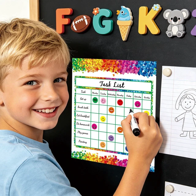 Alt view image 4 of 7 - 80 Pack Reward Chart for Kids, Incentive Behavior Chart for Classroom & Home, Kids Chore & Sticker Chart with 2,145 Star Stickers for Rewards and Good Behavior