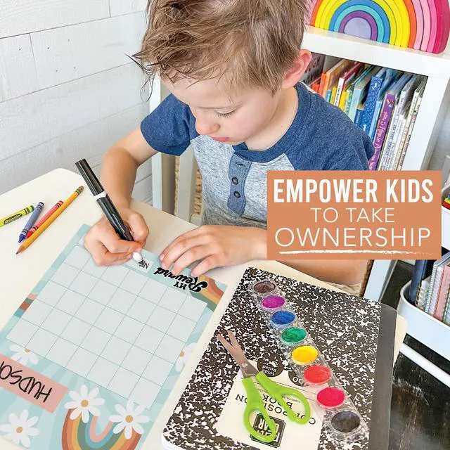 Alt view image 4 of 7 - Sticker Chart for Kids Behavior at Home and Back to School Reward Charts | Retro Colorful Behavior Chart for Kids at Home, Incentive Sticker Sheets for Children Behavior, Star Chart for Rewards