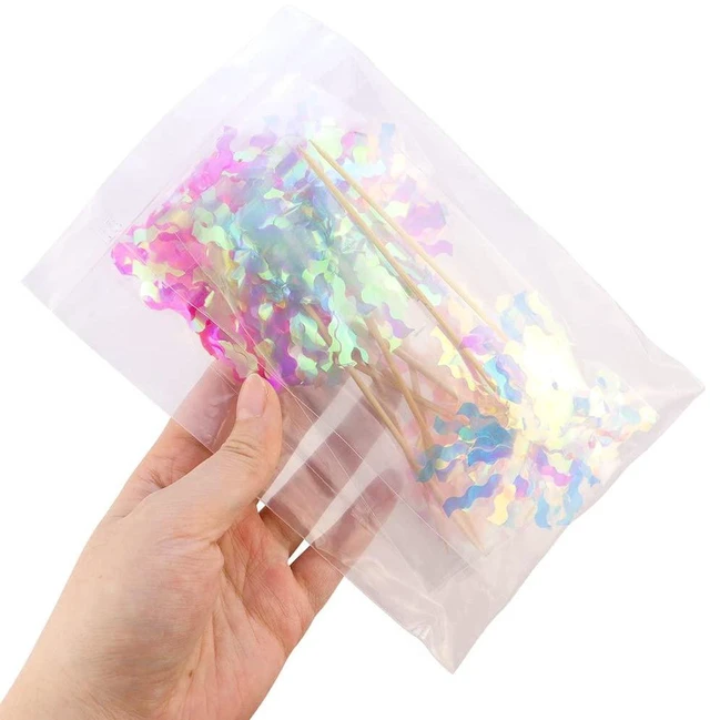 Alt view image 6 of 7 - 10 Pcs Happy Birthday Toppers, Sparkle Foil Cupcake Picks for Party | Foil Firework, Sparkle Tinsel, Drink Stirrers, Flowers Cake Decoration, Cocktail Food Fruit Toothpick