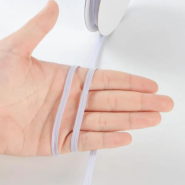 Alt view image 5 of 7 - Elastic Band for Sewing, 1/4 Inch 11 Yards,White | Knit Elastic Bands Cord for Sewing Waistband and Pants Waist, High Elasticity