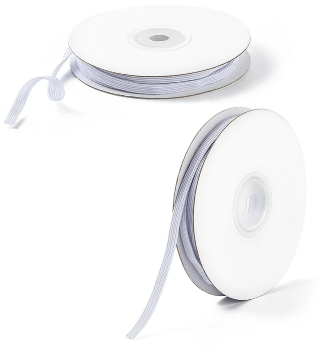 Alt view image 3 of 7 - Elastic Band for Sewing, 1/4 Inch 11 Yards,White | Knit Elastic Bands Cord for Sewing Waistband and Pants Waist, High Elasticity