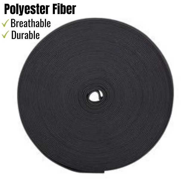 Alt view image 3 of 7 - Elastic Band for Sewing, 0.6 Inch, 11 Yards | High Elasticity Sewing Elastic Bands for Waistbands Pants Clothes and Crafts DIY, Black