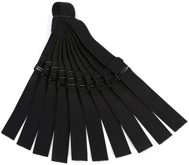 Main image of Adjustable Elastic Bands Straps For Wigs (Black/10pcs)