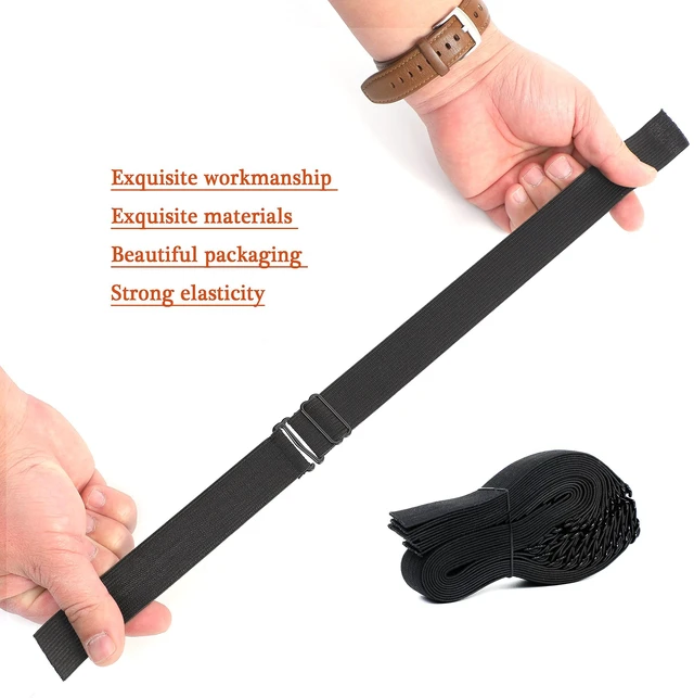 Alt view image 4 of 6 - Adjustable Elastic Bands Straps For Wigs (Black/10pcs)