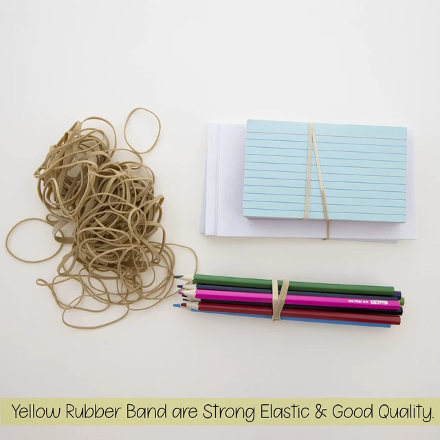 Alt view image 4 of 6 - Assorted Size 2 Oz./ 56.70 g, Made in USA Elastic Stretchable Bands for Bank Paper Bills Money Dollars File Folders, 1-Pack