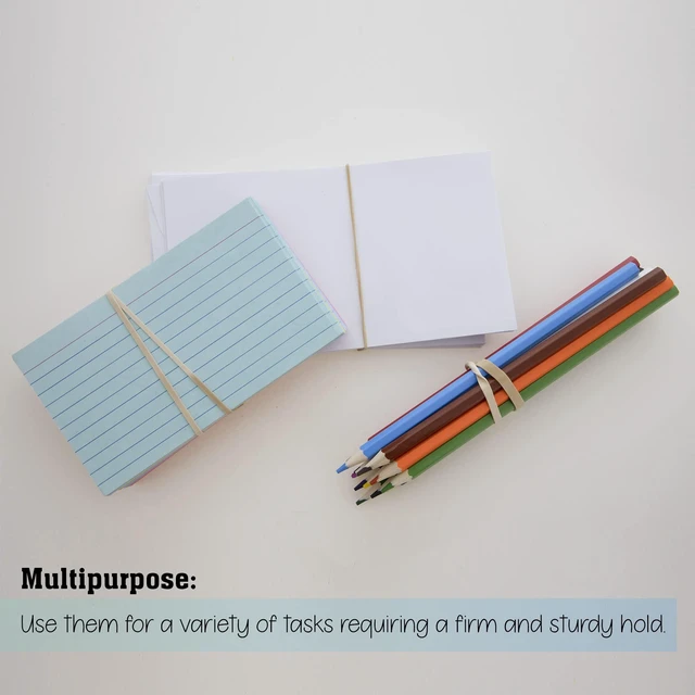 Alt view image 6 of 6 - Assorted Size 2 Oz./ 56.70 g, Made in USA Elastic Stretchable Bands for Bank Paper Bills Money Dollars File Folders, 1-Pack