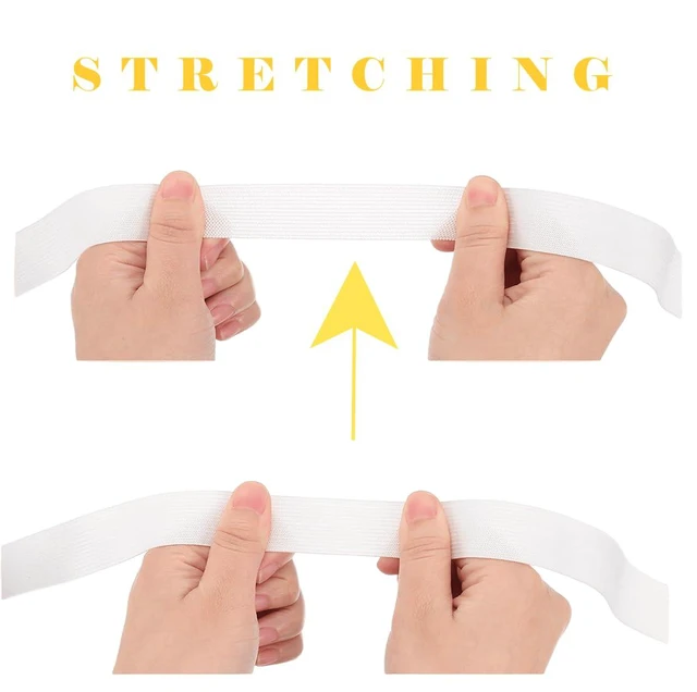 Alt view image 3 of 6 - 4 Rolls White High Elastic for Sewing Elastic Bands