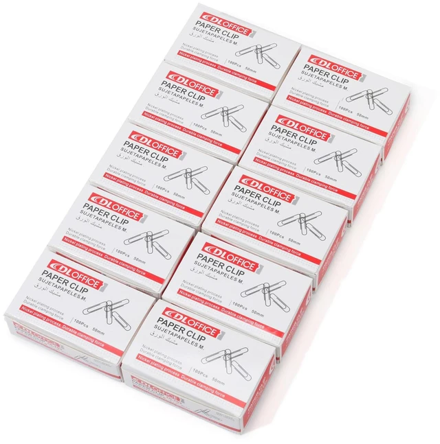 Main image of Jumbo Paper Clips,1000 Pcs (10×100),Silver 2.0IN,for Office & School Use