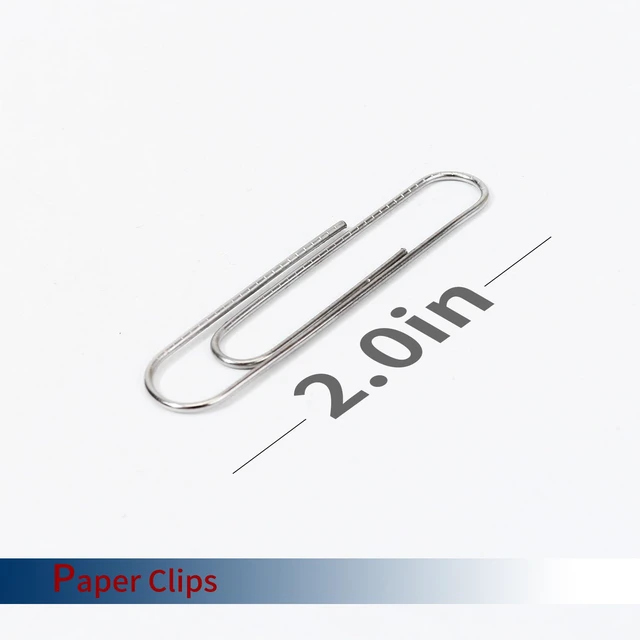 Alt view image 2 of 6 - Jumbo Paper Clips,1000 Pcs (10×100),Silver 2.0IN,for Office & School Use