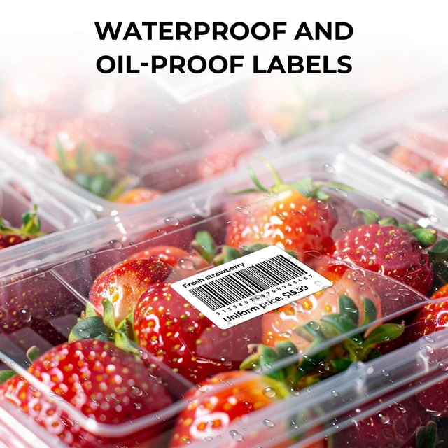 Alt view image 6 of 7 - 3x2 Thermal Labels, 500 Sheets/1 Roll, White | Strong Adhesive & Perforated, Non BPA&BPS for Small Business, Shipping, Bakery, Barcode, Price Tag