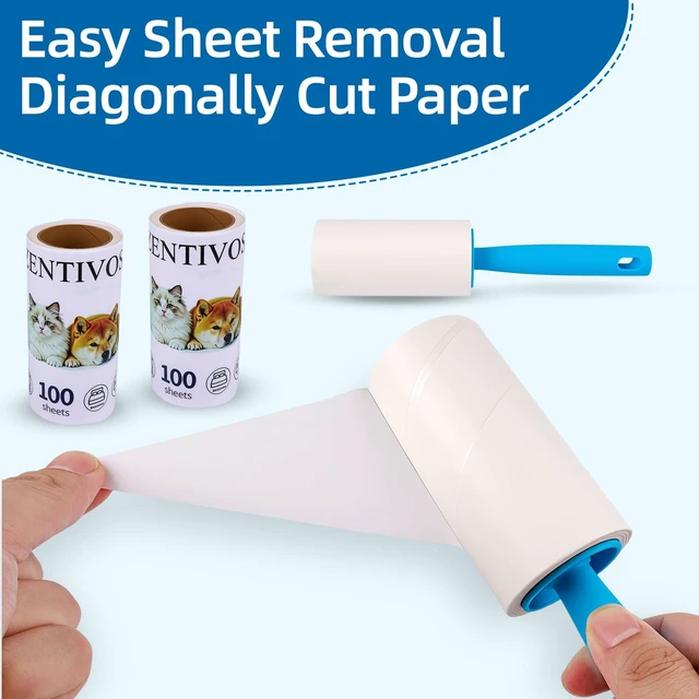 Alt view image 2 of 7 - Strong 800-sheet lint Roller removes Dog & cat Fur