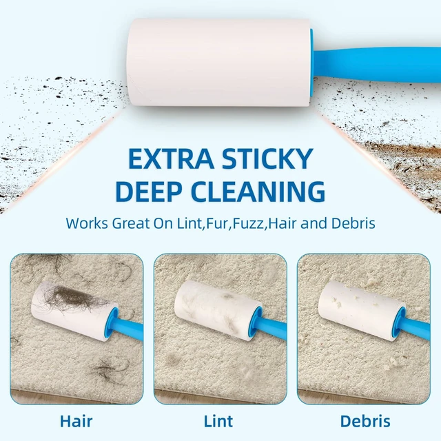 Alt view image 4 of 7 - Strong 800-sheet lint Roller removes Dog & cat Fur