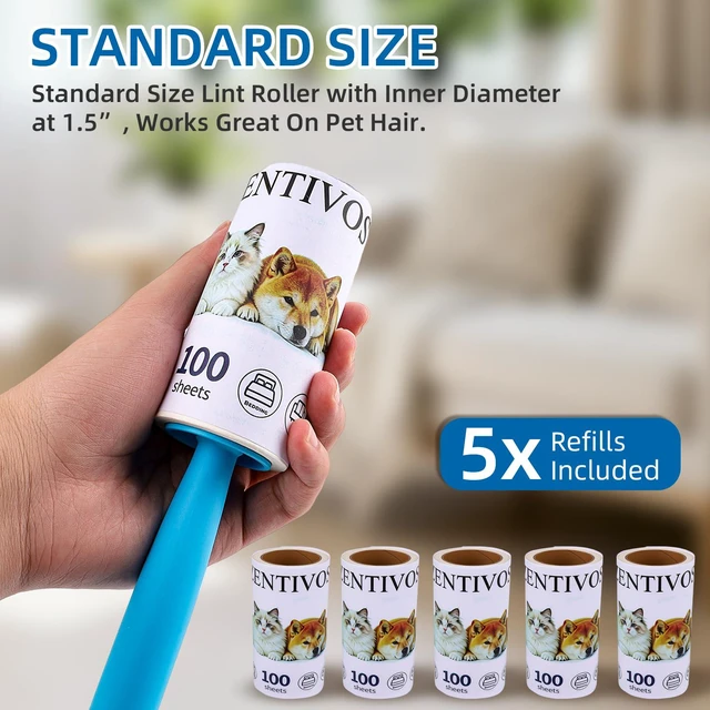Alt view image 5 of 7 - Strong 800-sheet lint Roller removes Dog & cat Fur