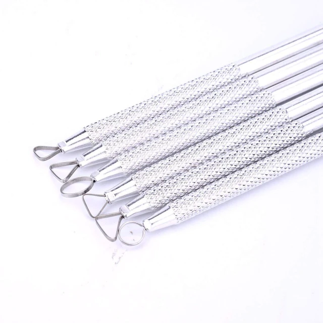 Alt view image 2 of 6 - 6 Pcs Clay Pottery Sculpting ToolsSet Caving Craft Modelling Tools | Pottery Polymer Clay Ribbon Loop Tools ,Scraper Ceramic Modelling Tools, Sculpture Tools for Clay, Sculpture Carving Tools