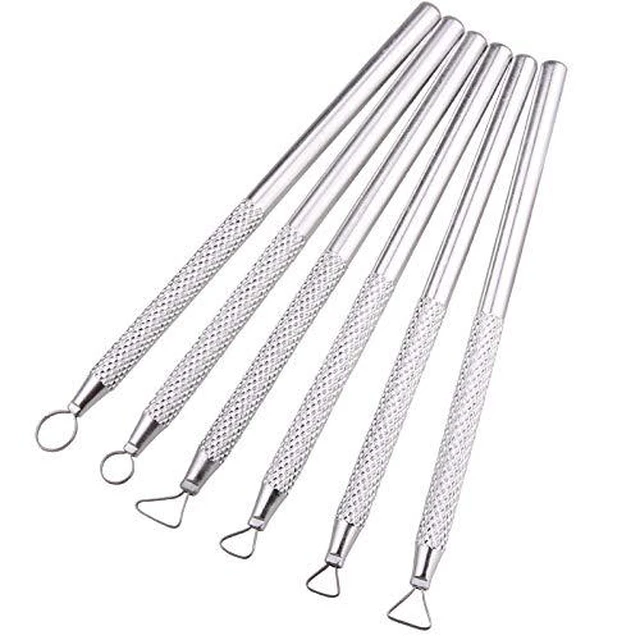 Alt view image 3 of 6 - 6 Pcs Clay Pottery Sculpting ToolsSet Caving Craft Modelling Tools | Pottery Polymer Clay Ribbon Loop Tools ,Scraper Ceramic Modelling Tools, Sculpture Tools for Clay, Sculpture Carving Tools