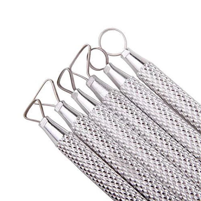 Alt view image 5 of 6 - 6 Pcs Clay Pottery Sculpting ToolsSet Caving Craft Modelling Tools | Pottery Polymer Clay Ribbon Loop Tools ,Scraper Ceramic Modelling Tools, Sculpture Tools for Clay, Sculpture Carving Tools