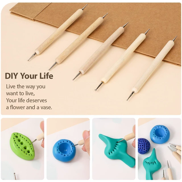 Alt view image 3 of 7 - Pottery Sculpting Tools 32PCS Ceramic Clay Carving Tools Set