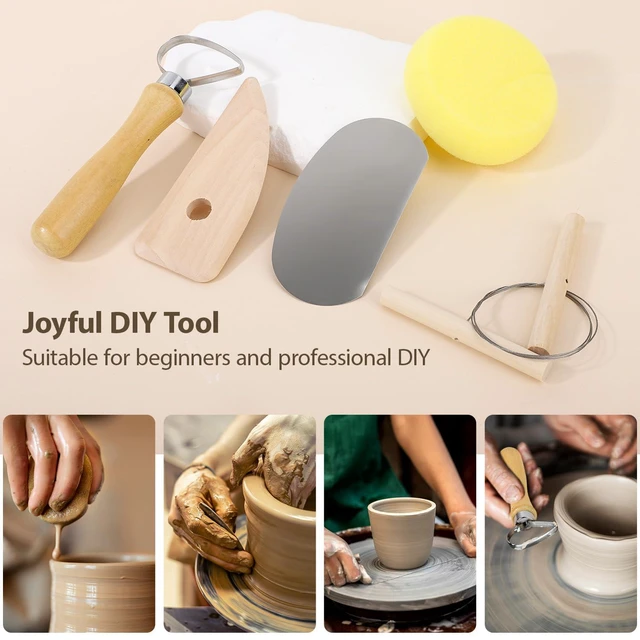 Alt view image 5 of 7 - Pottery Sculpting Tools 32PCS Ceramic Clay Carving Tools Set