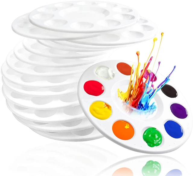 Main image of 22PCS Paint Tray Palettes,Plastic Paint Pallets for Kids or Adult to Paint | Artist Paint Tray Palette,Paint Palettes for Kids,Student to Craft Supplies DIY Art Painting on School Project or Art Class