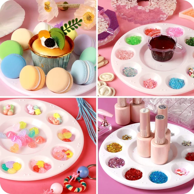 Alt view image 7 of 7 - 20PCS Paint Palette, Paint Tray Palette, Round Paint Trays | Painting Supplies for Kids & Adults, Plastic Paint Palette Tray, Paint Pallets for Students or School Art Painting or Project