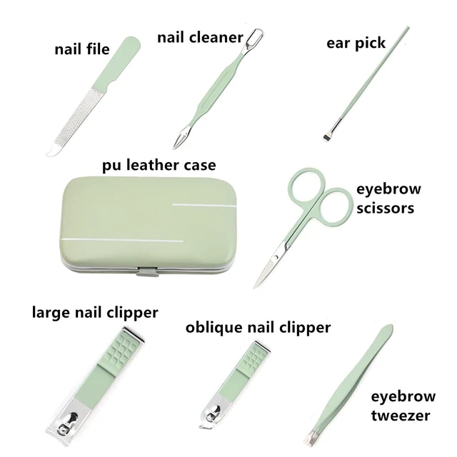 Alt view image 3 of 7 - Manicure Set Nail Clipper Set Women Men Nail Clippers Kit Nail Care Kit | Fingernail Toenail Cutters Personal Care Tools Manicure Pedicure with Travel Case Nail Grooming Kit Gifts for Women Men