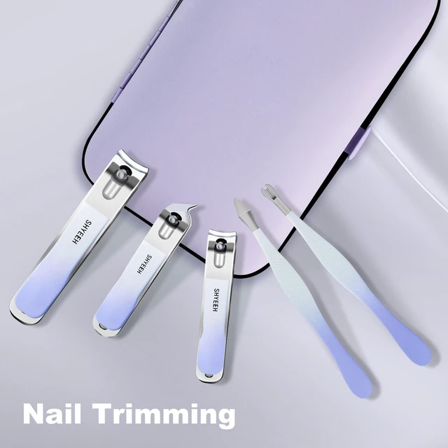 Alt view image 5 of 7 - Manicure Set, 10 pcs High-Carbon Steel Nail Clippers Set, Portable Mini Manicure and Pedicure Kit, Travel Grooming Nail Kit with Leather Bag for Men and Women