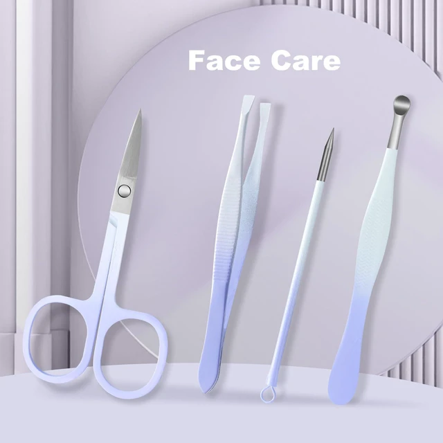 Alt view image 4 of 7 - Manicure Set, 10 pcs High-Carbon Steel Nail Clippers Set, Portable Mini Manicure and Pedicure Kit, Travel Grooming Nail Kit with Leather Bag for Men and Women