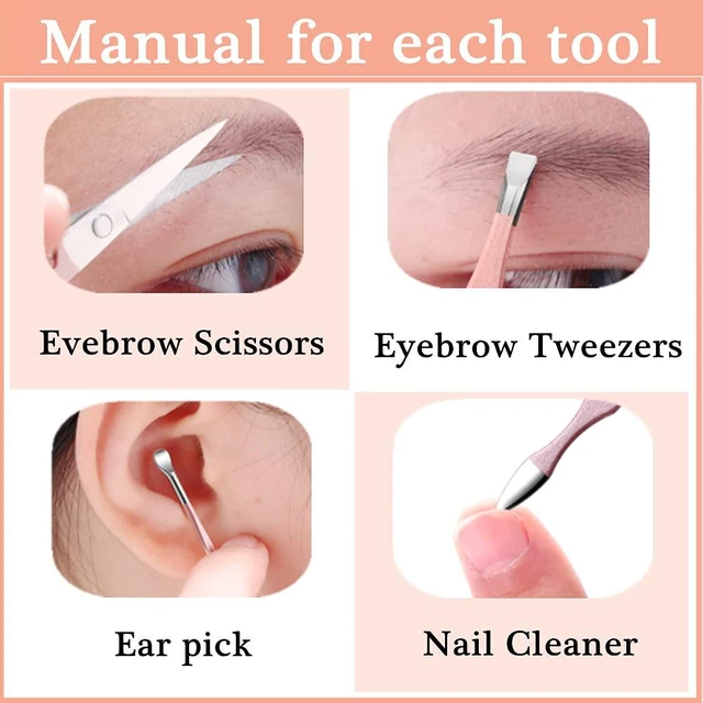 Alt view image 3 of 6 - 7pcs Manicure Set, Nail Clippers Kit, Stainless Steel Manicure Kit, Nail Clipping Tools Portable Travel Grooming Kit, The Best Gift with Luxurious Case(Rose Gold)