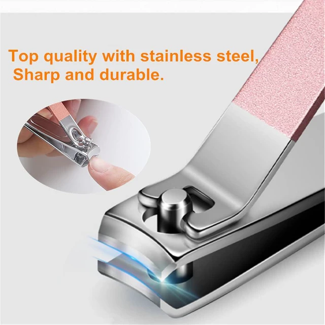 Alt view image 4 of 6 - 7pcs Manicure Set, Nail Clippers Kit, Stainless Steel Manicure Kit, Nail Clipping Tools Portable Travel Grooming Kit, The Best Gift with Luxurious Case(Rose Gold)
