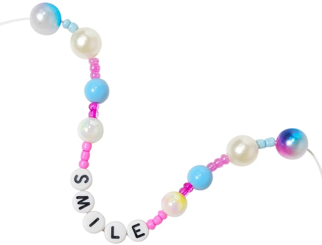 Alt view image 4 of 6 - Beading Kits - Necklace Making Kit & DIY Friendship Bracelet Kit for Girls - Includes 60x 6mm Verbiage, 8mm Pearl Beads & More - Jewelry Making Craft Kit for Kids Ages 6+
