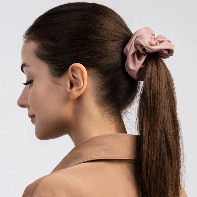 Alt view image 5 of 7 - Scrunchies for Women Girls 6Pcs Large Velvet Scrunchies for Long Thick Hair Ultra Textured Soft Cotton Scrunchy Hair Ties Pink Hair Bands No Damage Ropes Ponytail Holders Bulk Cute Hair Accessories