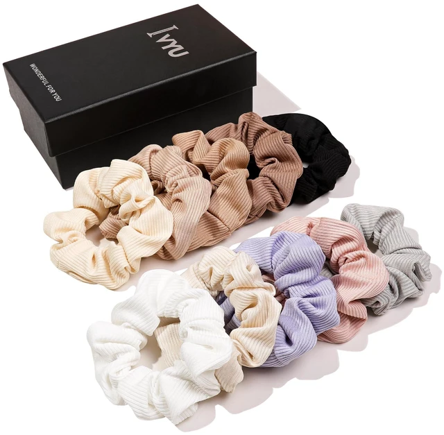 Main image of Hair Ties Scrunchies for Women's, for Girls Big Scrunchies Both for Thick Hair or Thin Hair Curl Hair No Crease Ponytail Holder No Hurt Your Hair