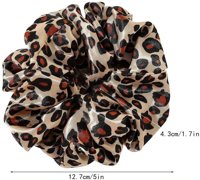 Alt view image 3 of 7 - Scrunchies Hair Ties Silk Satin Scrunchy - Hair Elastics Bands Ponytail Holder Pack of Neutral Scrubchy Hair Accessories Women Girls