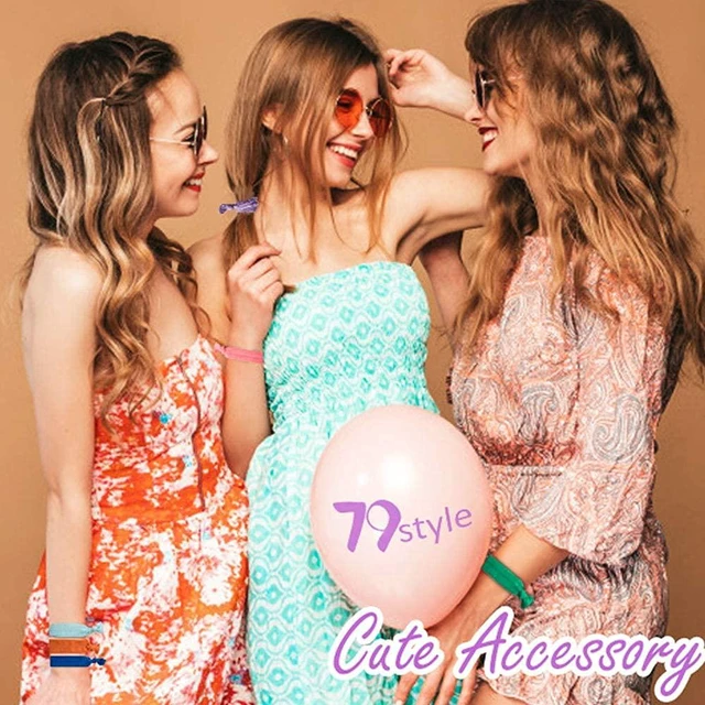 Alt view image 2 of 6 - 100Pcs No Crease Hair Ties For Women Fabric Hair Ties Cloth Ribbon Hair Scrunchies Knotted Ponytail Holders. Yoga Twist Flat Hair Bands Bulk Elastic Hair Ties Bracelet Grils (Mutil-20Colors)