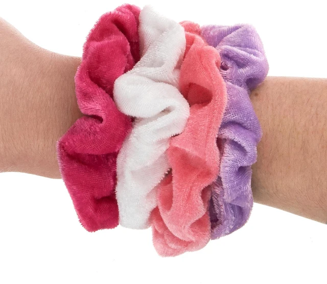 Alt view image 4 of 7 - Scrunchie Set of 50 Comfy, Colorful Scrunchies in a Convenient Drawstring Storage Bag, Accessories for Women and Girls , Great Value, Damage Free,