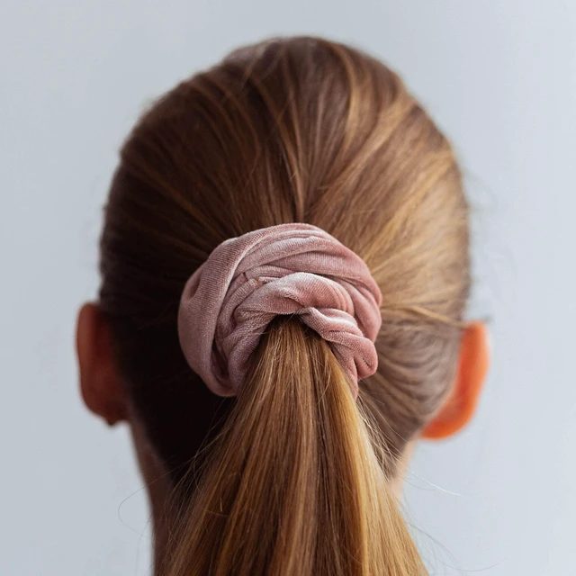 Alt view image 6 of 7 - Scrunchie Set of 50 Comfy, Colorful Scrunchies in a Convenient Drawstring Storage Bag, Accessories for Women and Girls , Great Value, Damage Free,